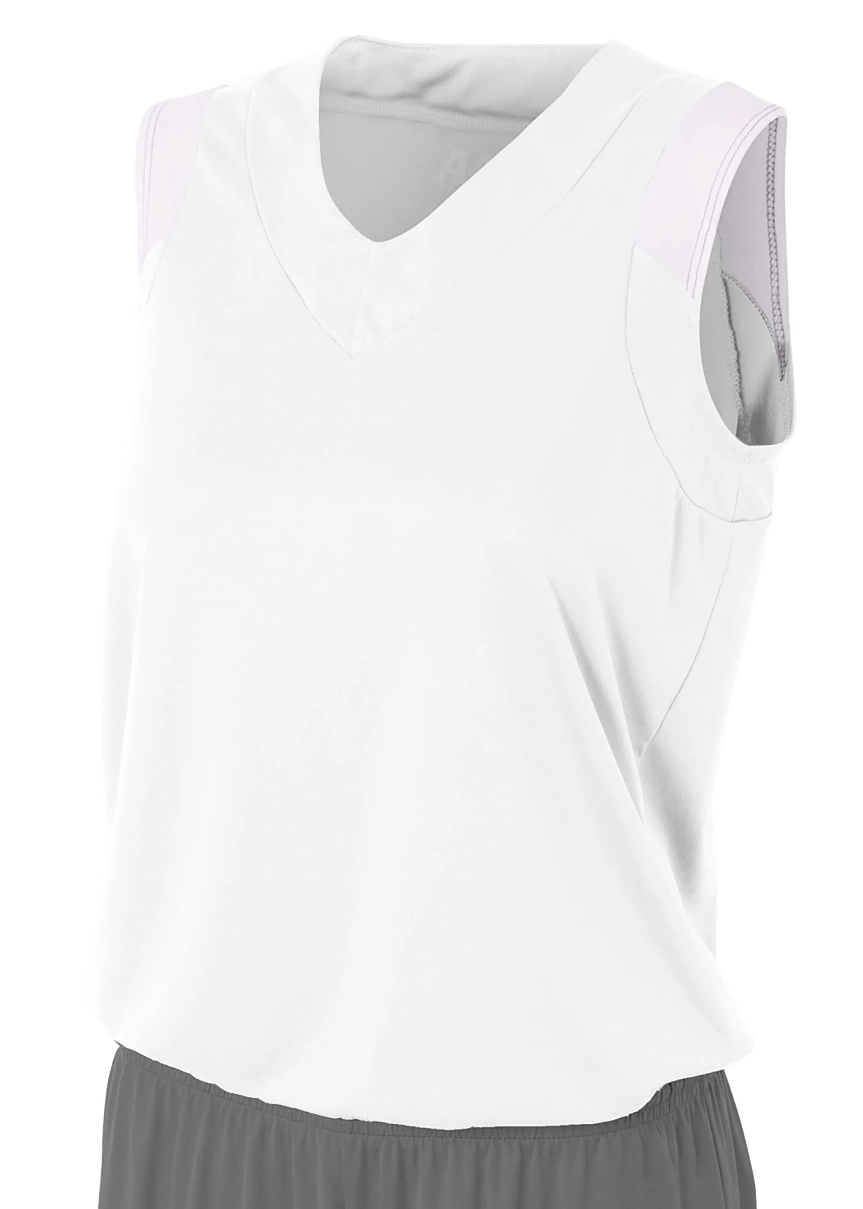 A4 Womens Moisture Management V-Neck Muscle