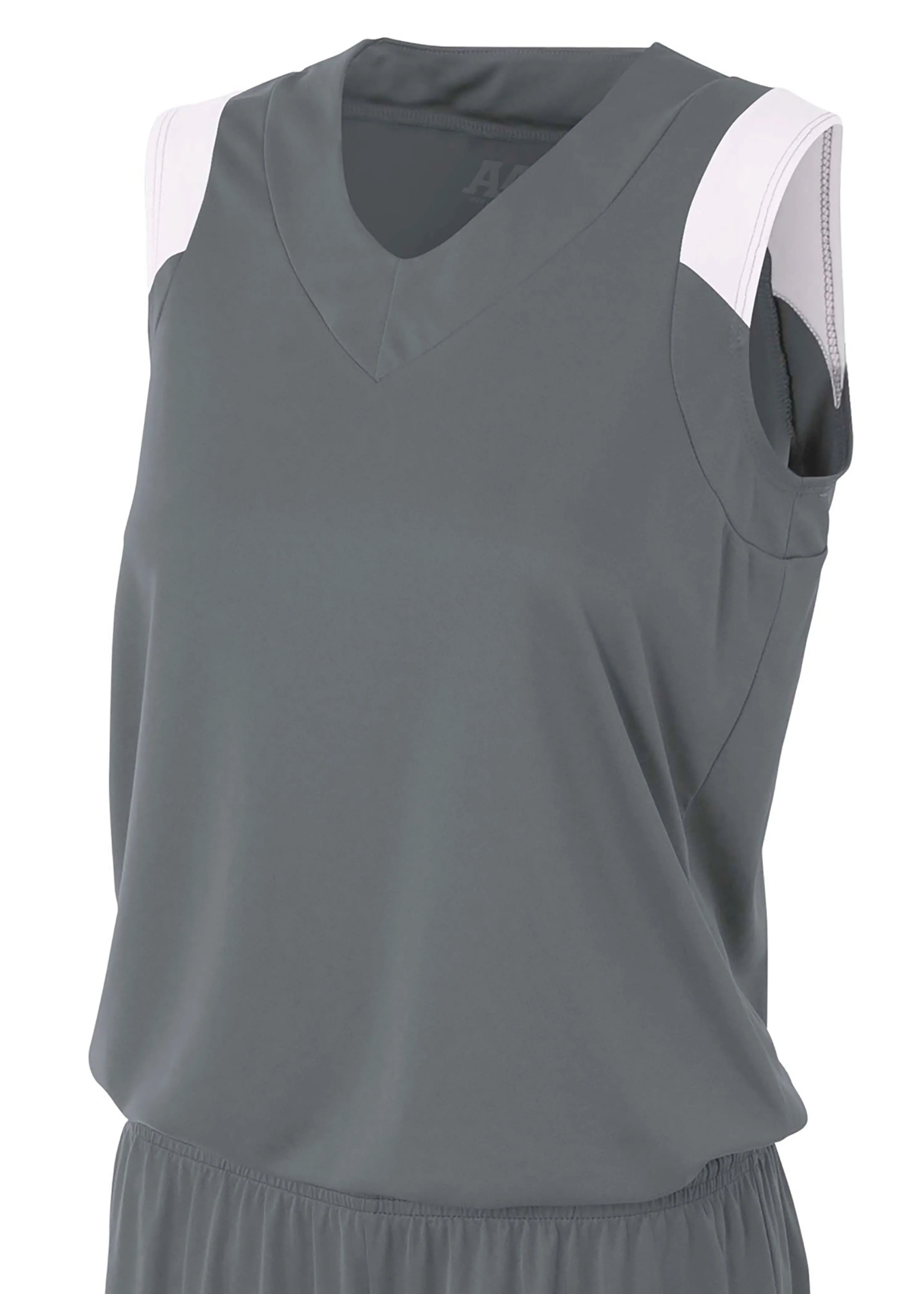 A4 Womens Moisture Management V-Neck Muscle