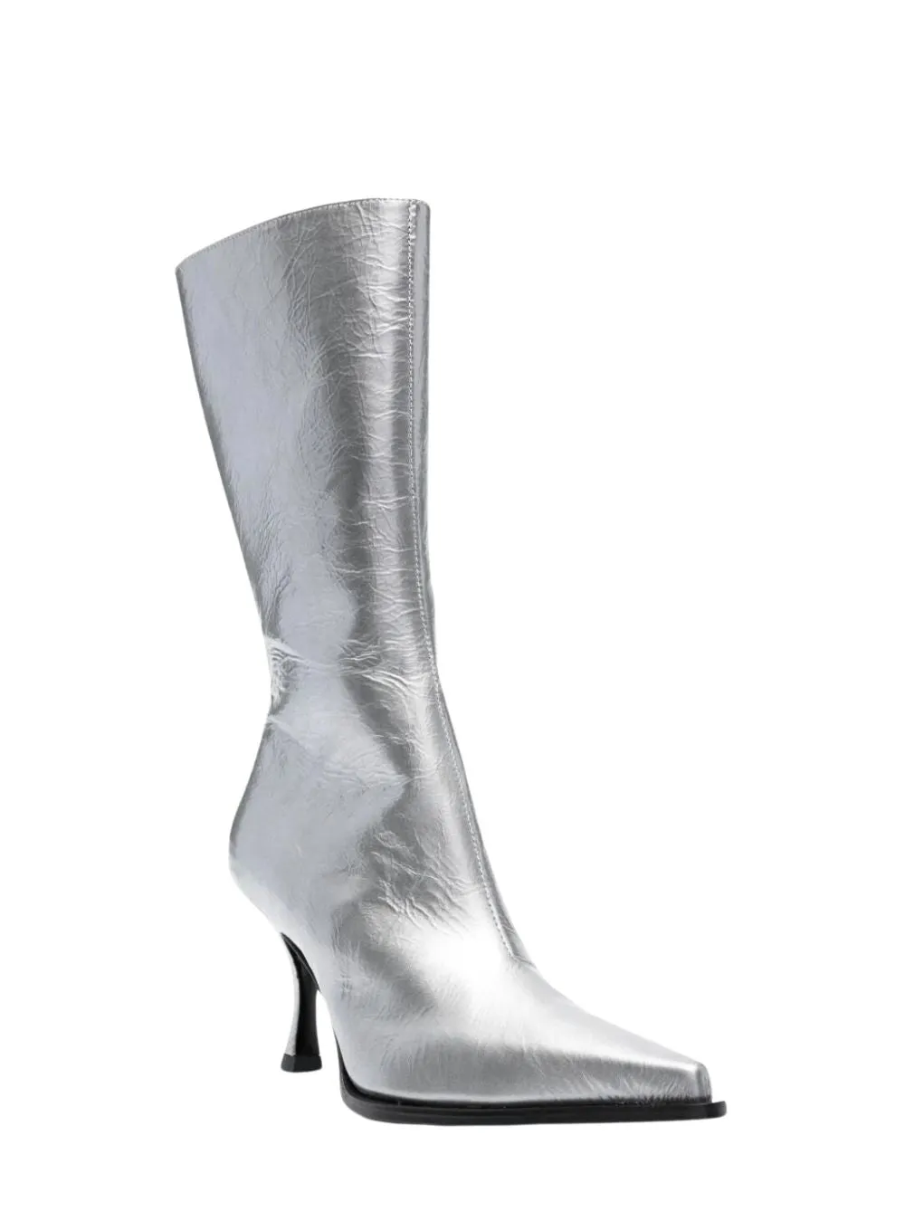 ACNE STUDIOS | Silver Leather Heeled Boots