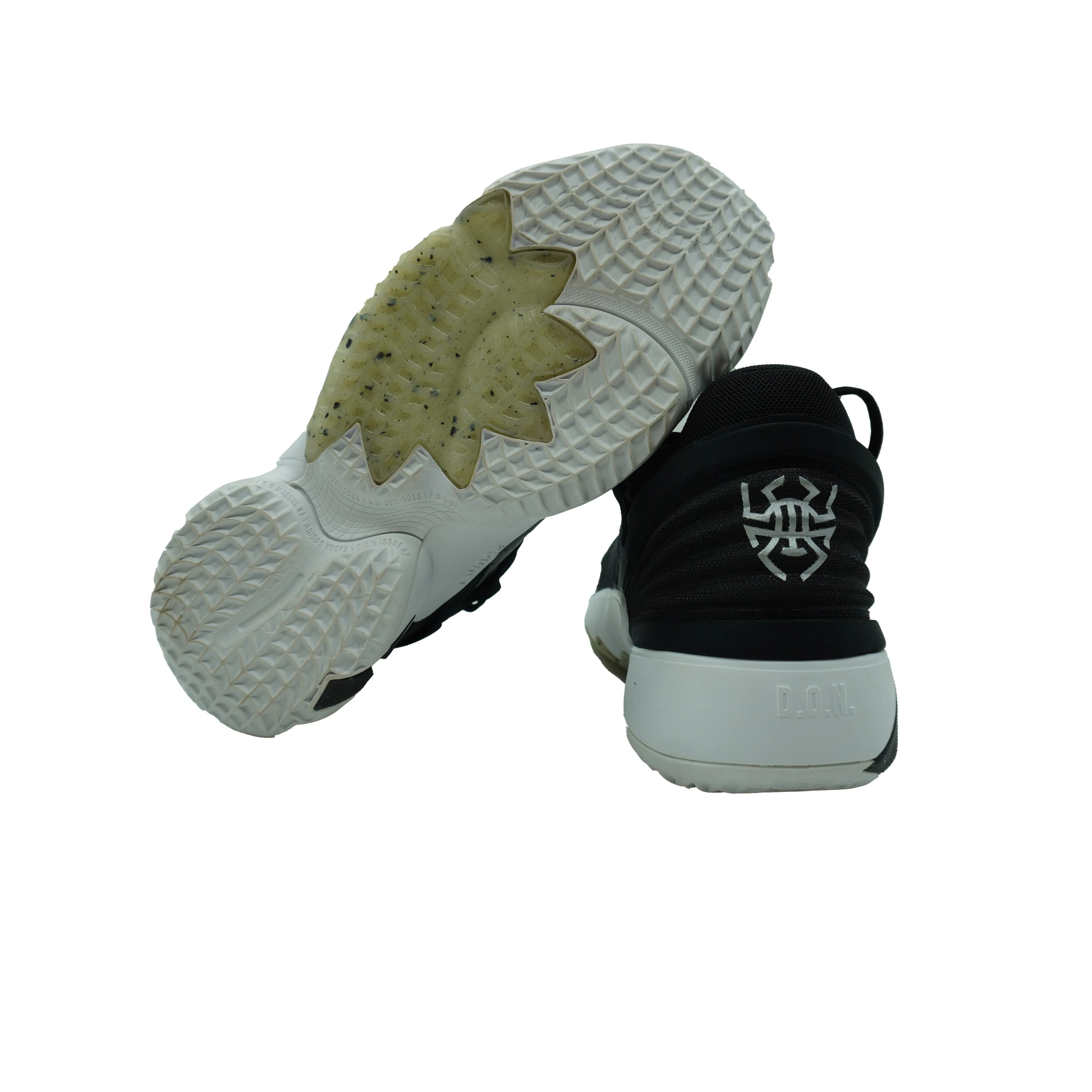 Adidas Kid's Don Issue 2 Basketball Athletic Shoes Black White Size 6