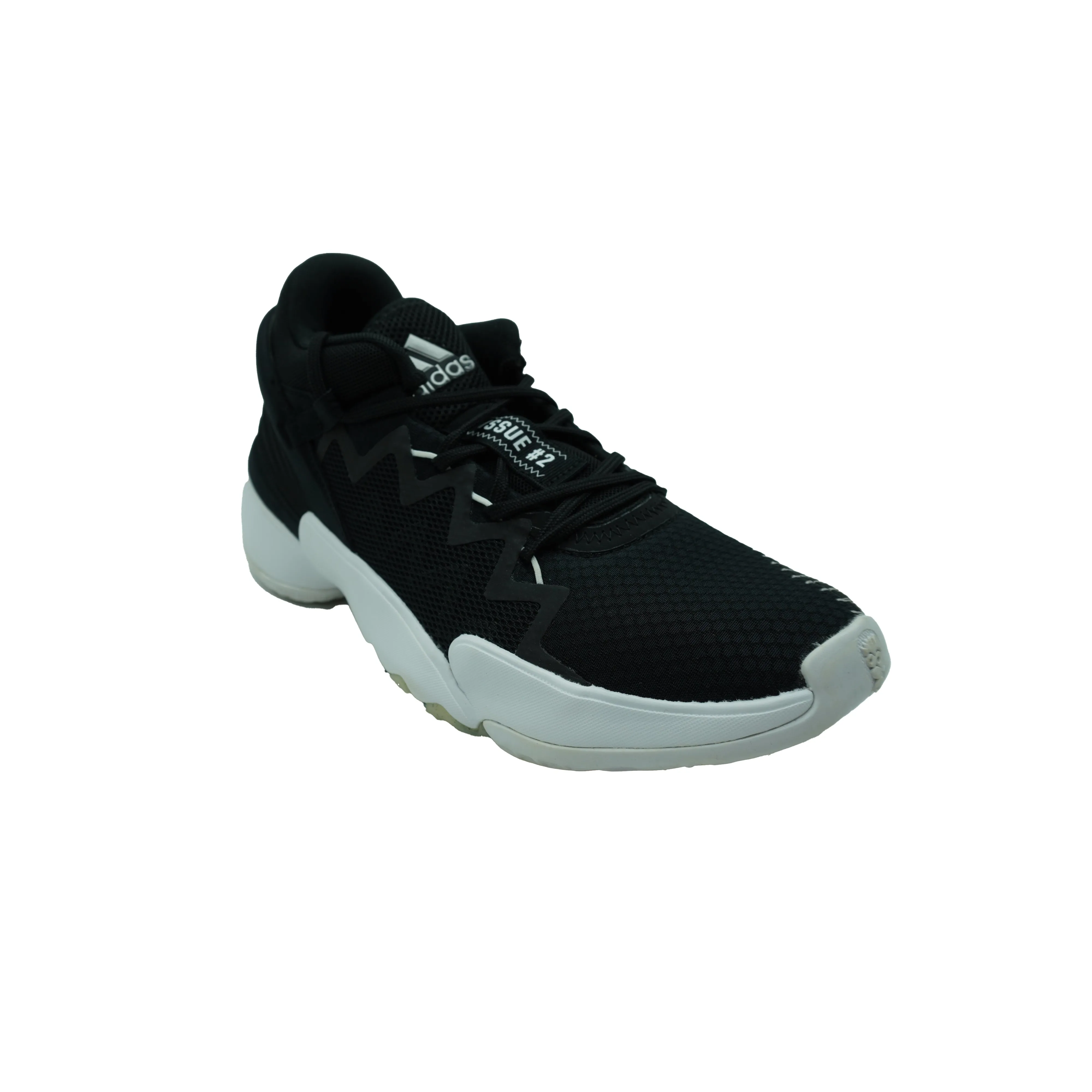 Adidas Kid's Don Issue 2 Basketball Athletic Shoes Black White Size 6