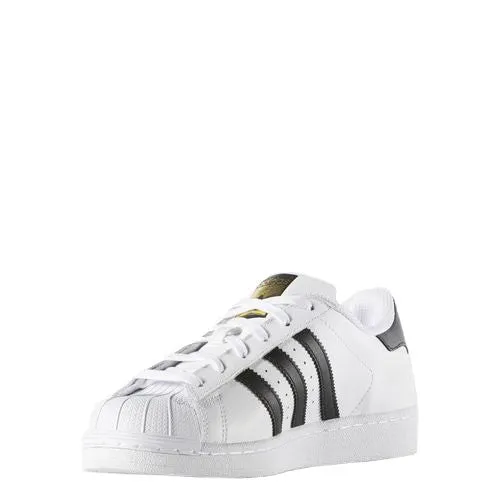 adidas Originals Women's Superstar Foundation Casual Sneaker, White/Black/Whi...