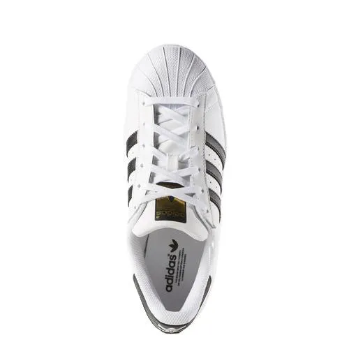 adidas Originals Women's Superstar Foundation Casual Sneaker, White/Black/Whi...