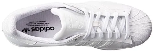 adidas Originals Women's Superstar W Fashion Sneaker,  White/White/White,  6.5 M US
