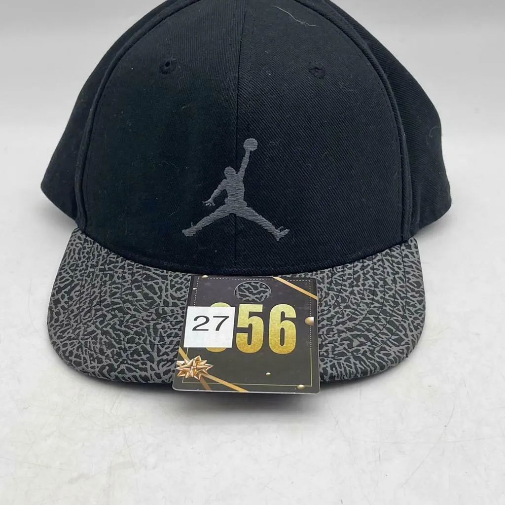 Air Jordan Nike Pro Jumpman Snapback Black White Hat Cap  YOUTH