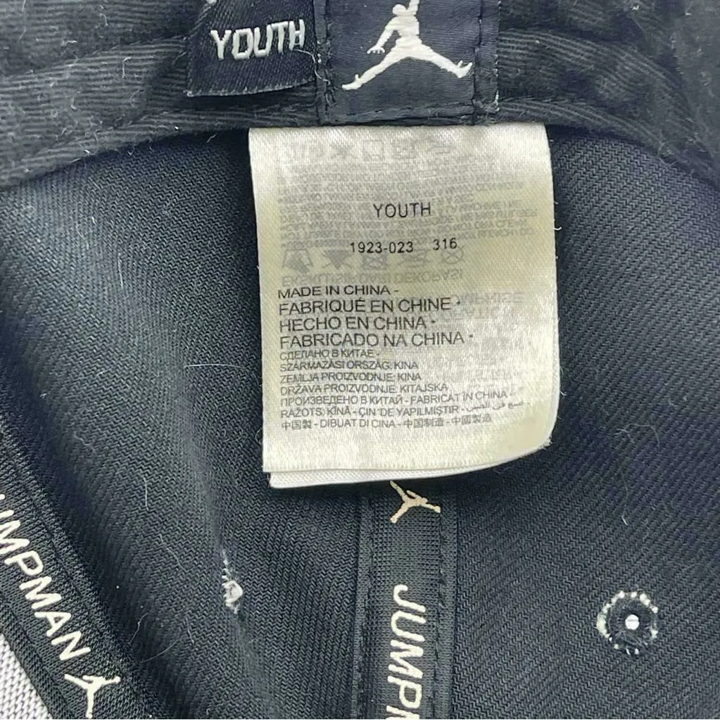Air Jordan Nike Pro Jumpman Snapback Black White Hat Cap  YOUTH