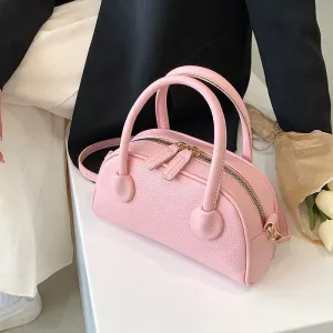 Amozae-Back To School Gifts Pretty in Pink Leather Handbag