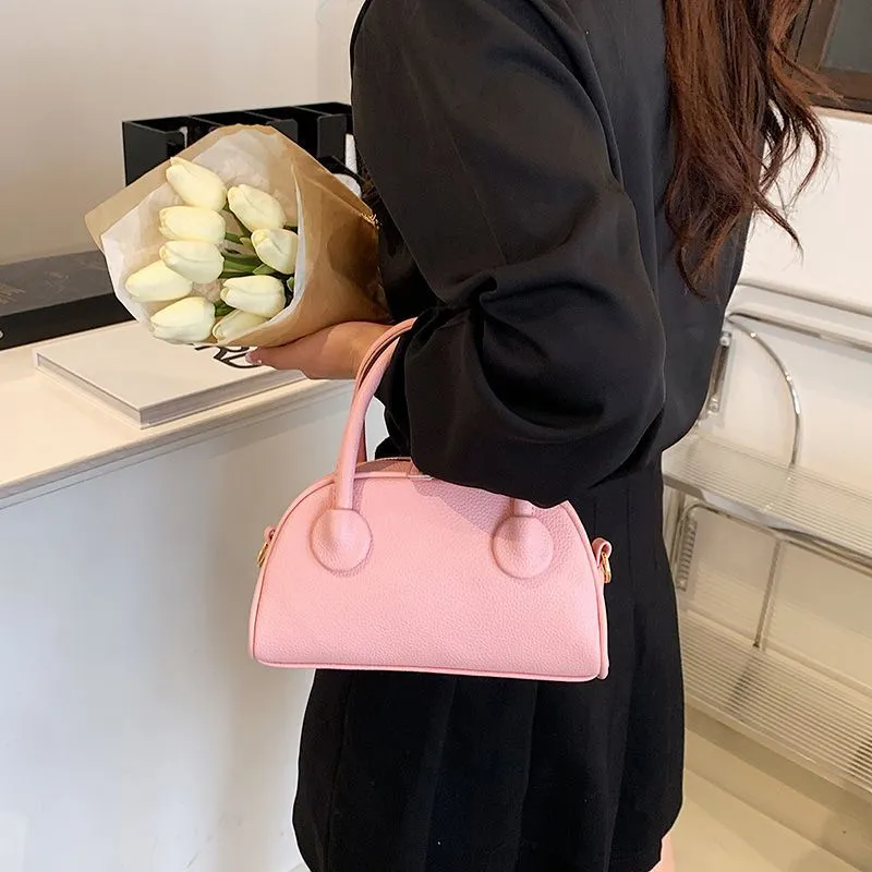 Amozae-Back To School Gifts Pretty in Pink Leather Handbag