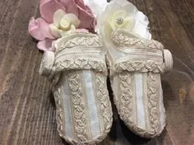 Baby boy baptism shoes ivory, zapatos bautizo, Christening shoes