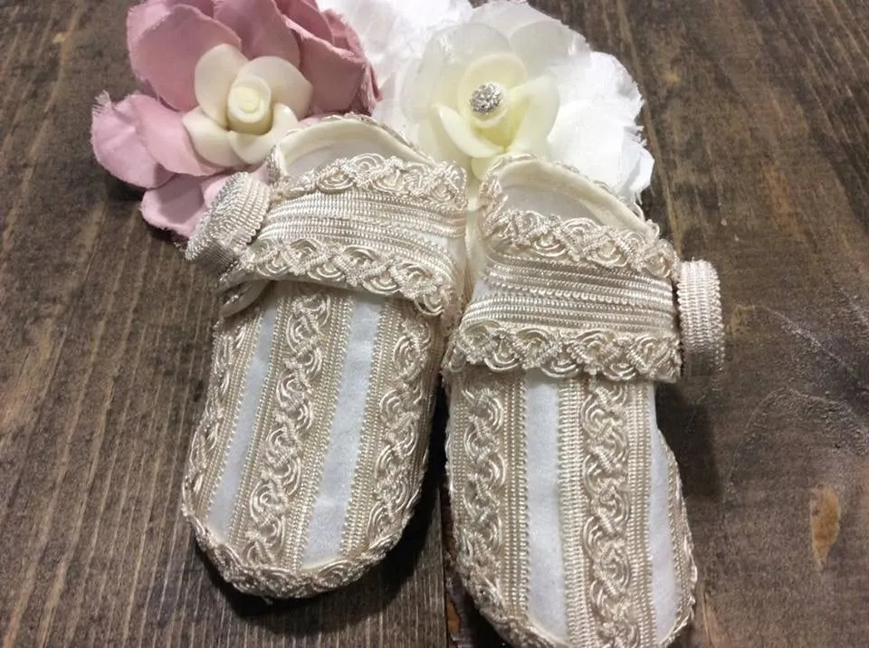 Baby boy baptism shoes ivory, zapatos bautizo, Christening shoes