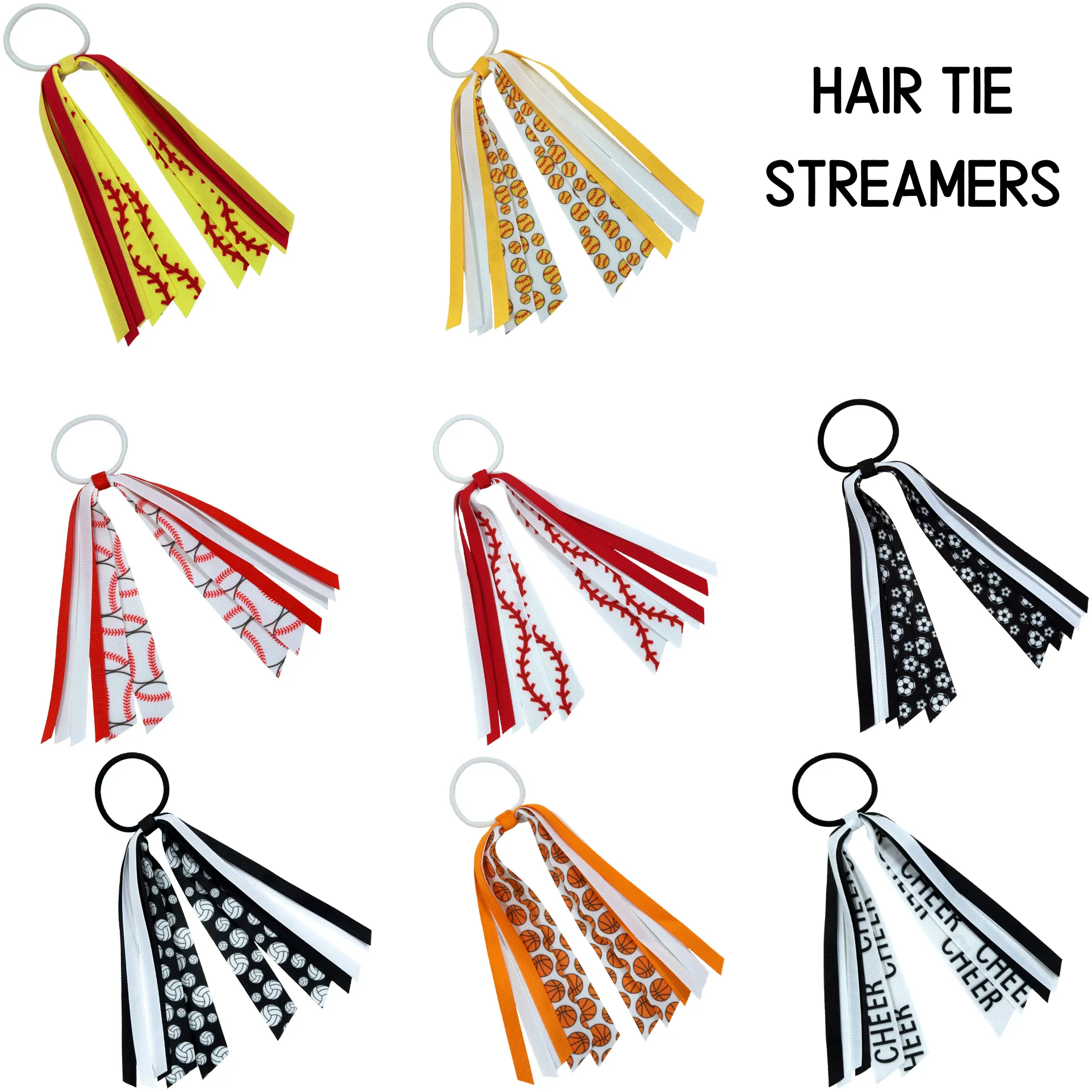 Basketball Sports Hair Streamer