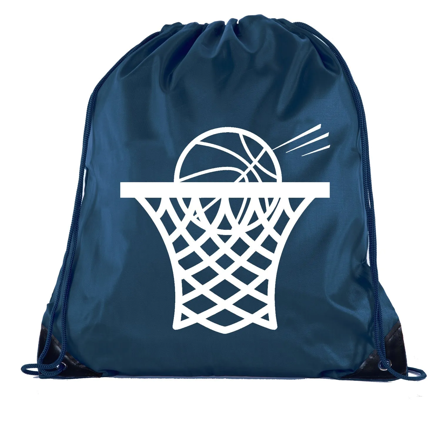 Basketball Swoosh Polyester Drawstring Bag