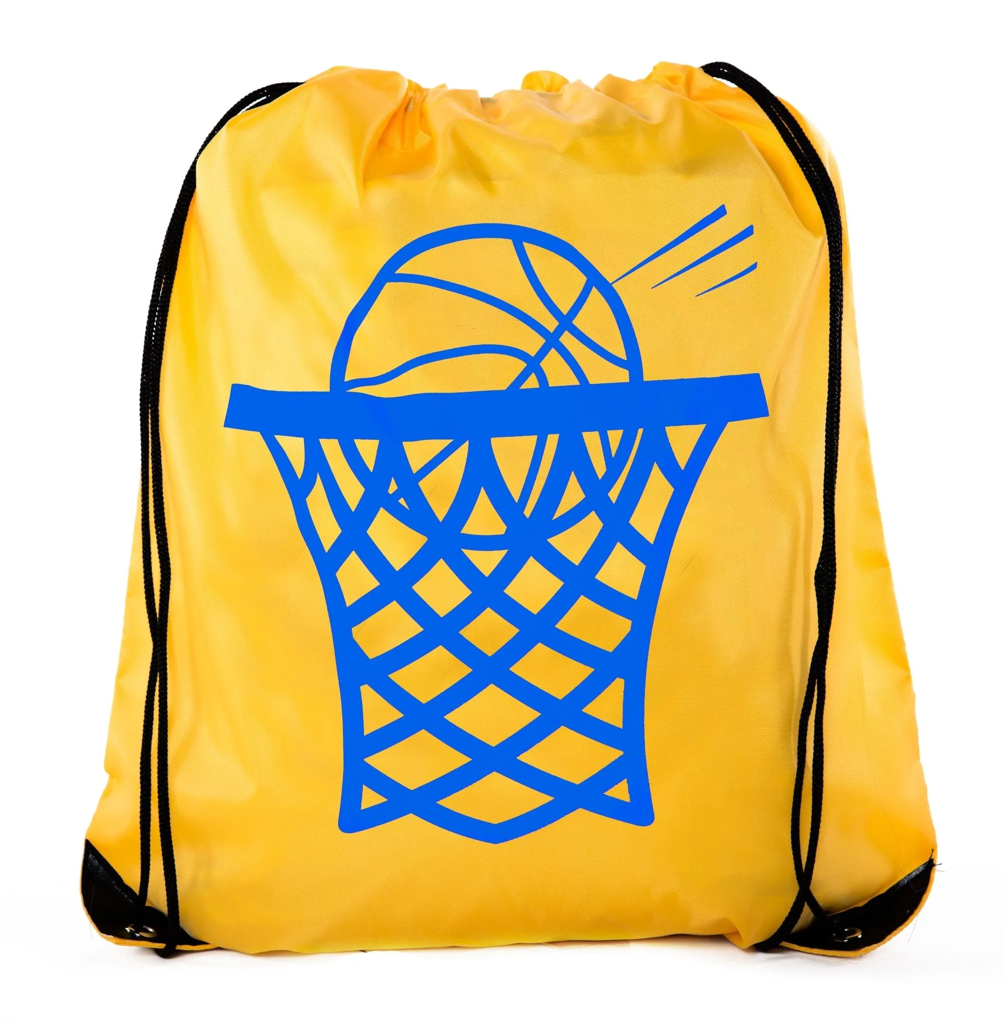 Basketball Swoosh Polyester Drawstring Bag