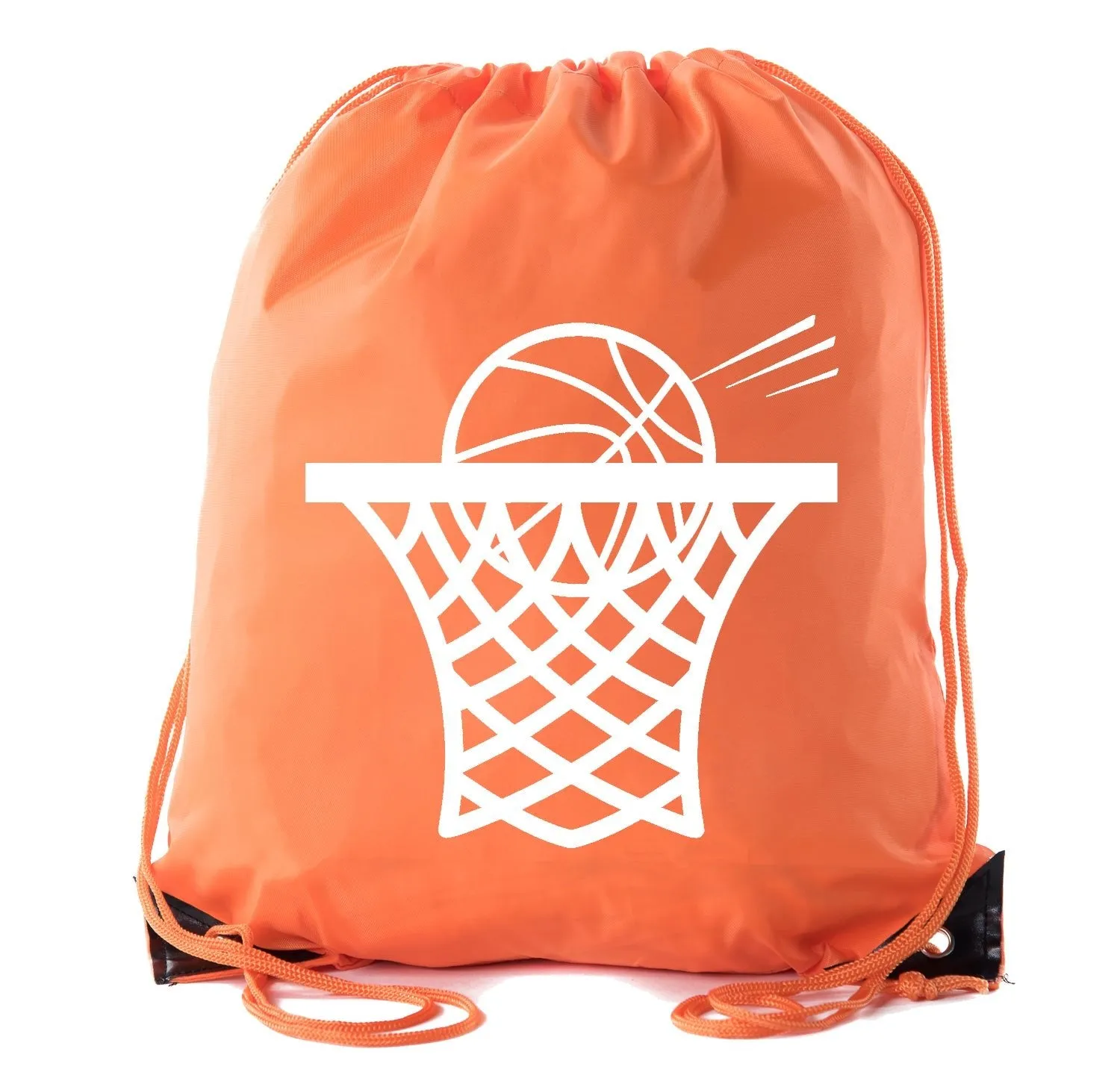 Basketball Swoosh Polyester Drawstring Bag