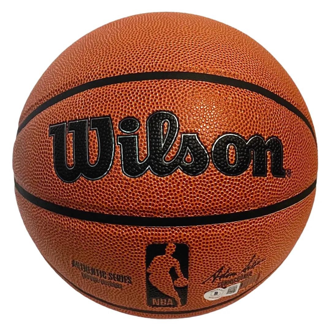 Bernard King Signed HOF 13 Inscription Wilson Authentic Series Basketball (Beckett)