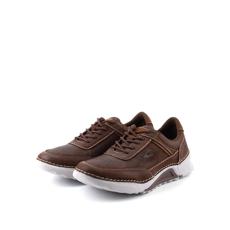 camel active Leather Lace Up Shoes Men Coffee BURREN 852364-RS2-33