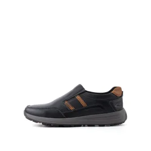 camel active Leather Slip On Shoes Men Black COTRELL 852367-RS1-1