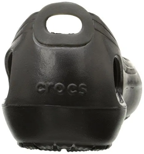 crocs Women's Kadee Ballet Flat,Black/Black,7 M US
