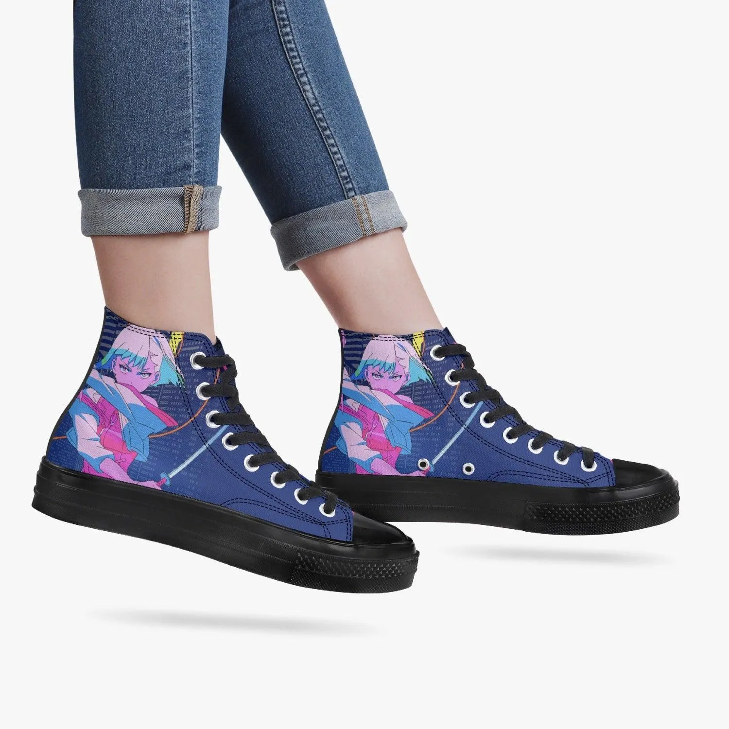Cyberpunk Edgerunners Lucy A-Star High Anime Shoes