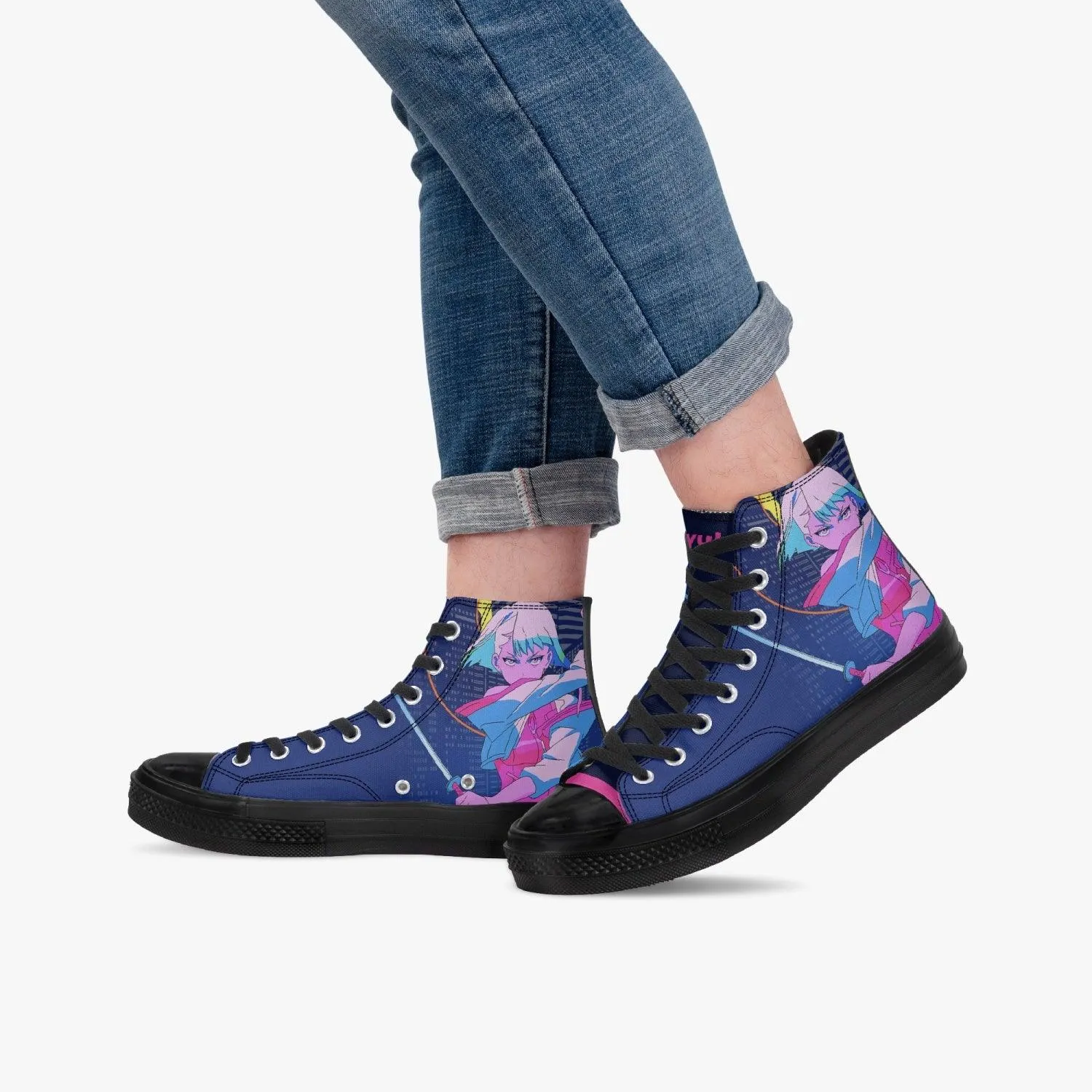 Cyberpunk Edgerunners Lucy A-Star High Anime Shoes