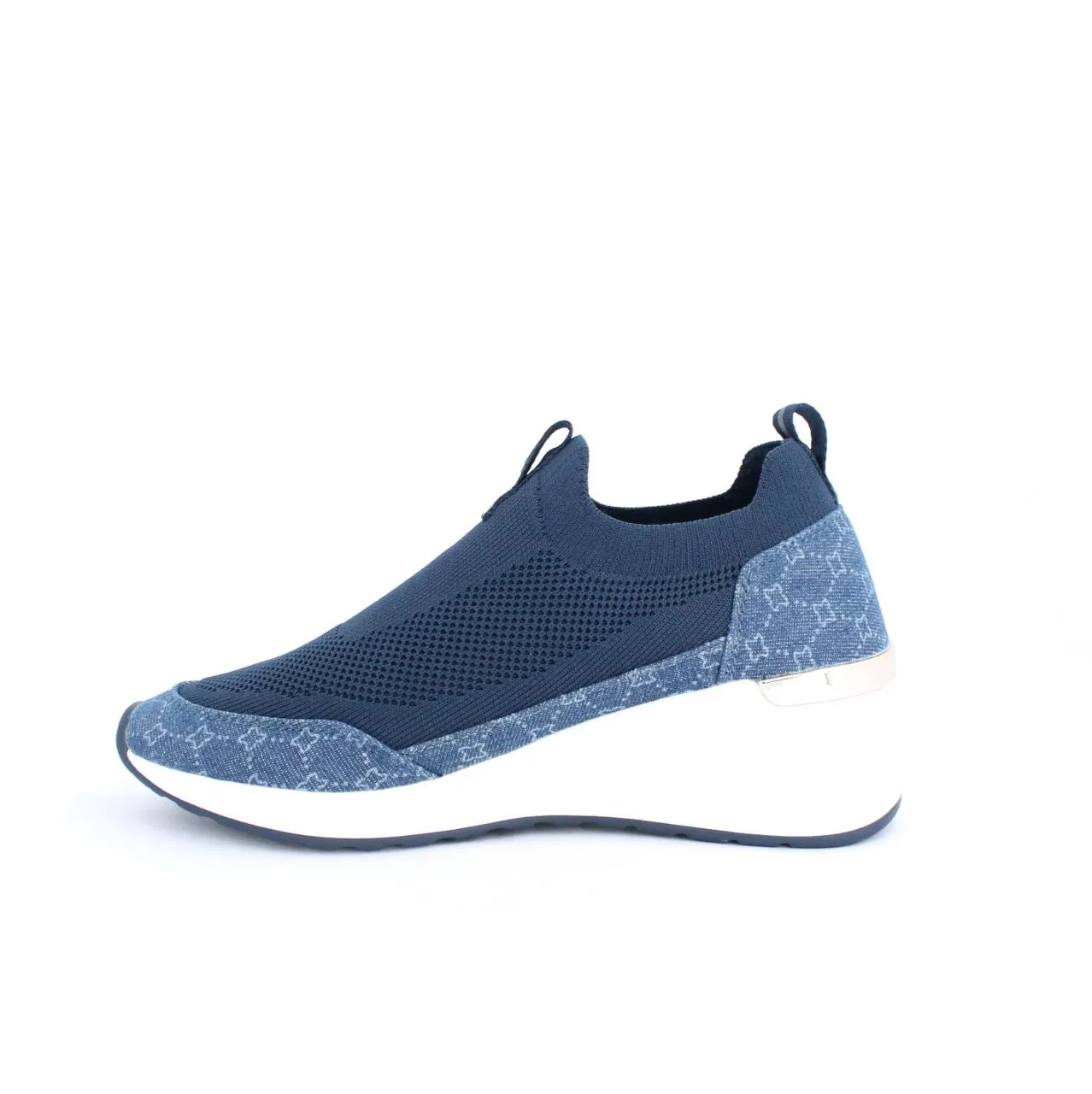 DEYSI-SNEAKER WEDGE-DENIM BLUE