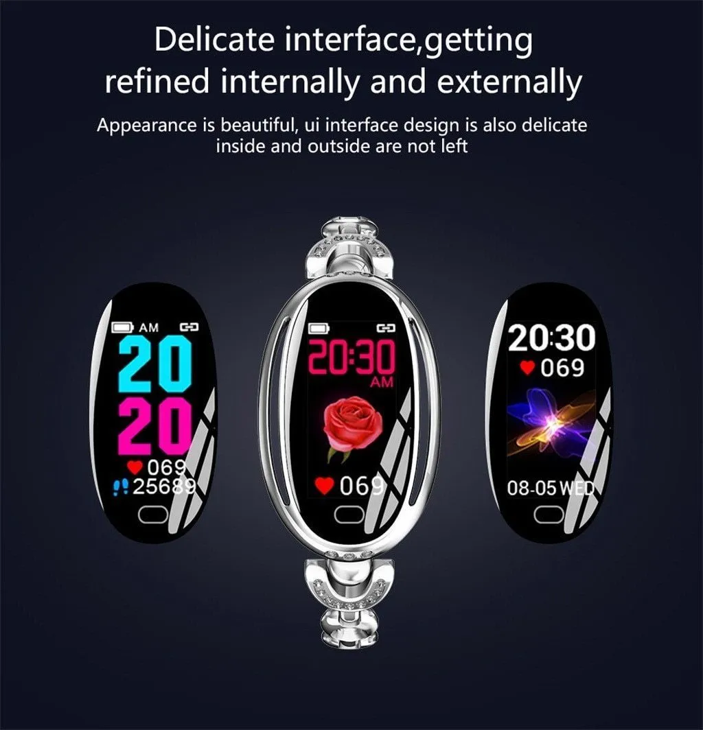 E68 Smart watch Bracelet - Blood Pressure Monitor Android iOS 8.0 and above