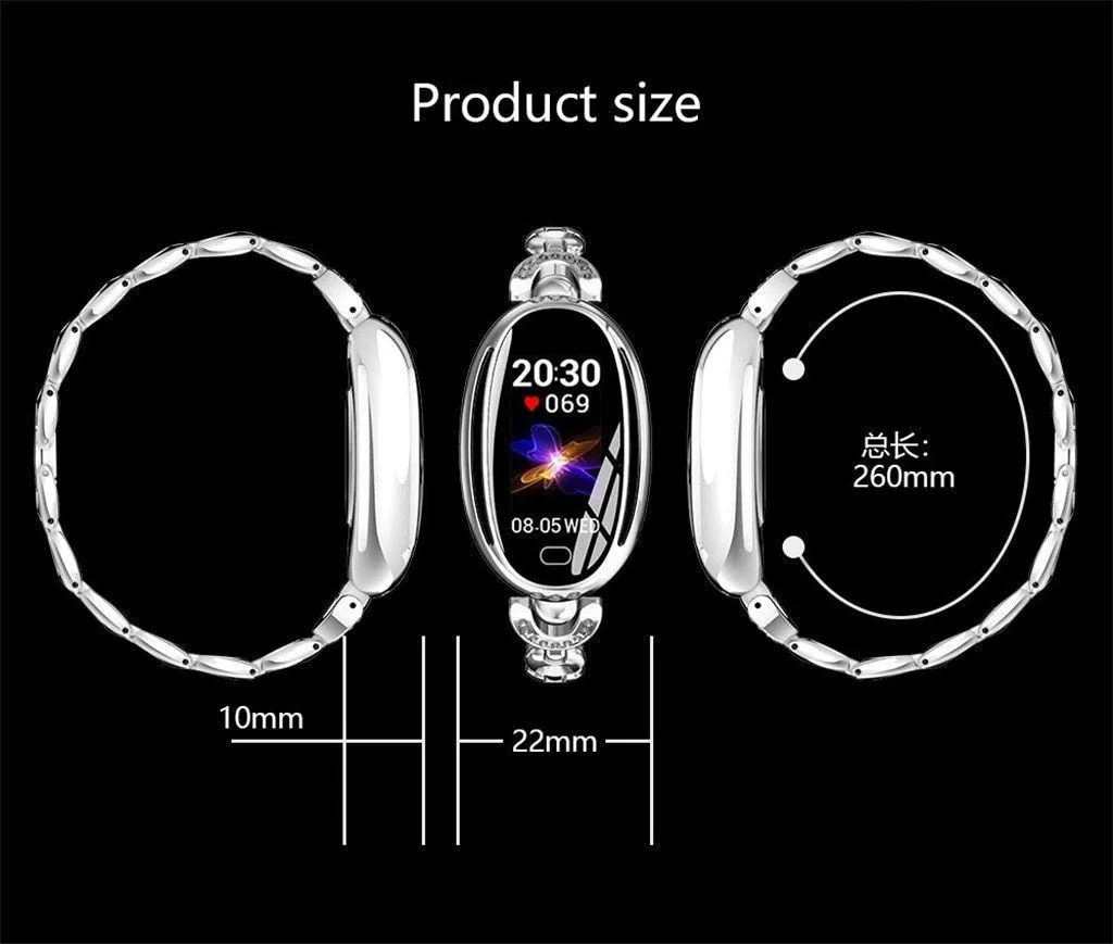 E68 Smart watch Bracelet - Blood Pressure Monitor Android iOS 8.0 and above