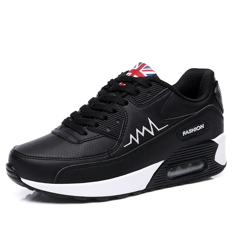 Fashion Air Cushion Leather Running Sneakers | Brodtica.com