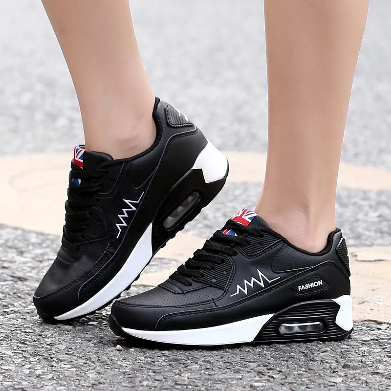 Fashion Air Cushion Leather Running Sneakers | Brodtica.com