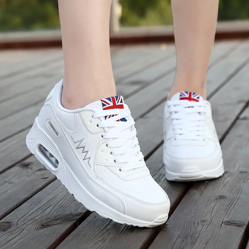 Fashion Air Cushion Leather Running Sneakers | Brodtica.com
