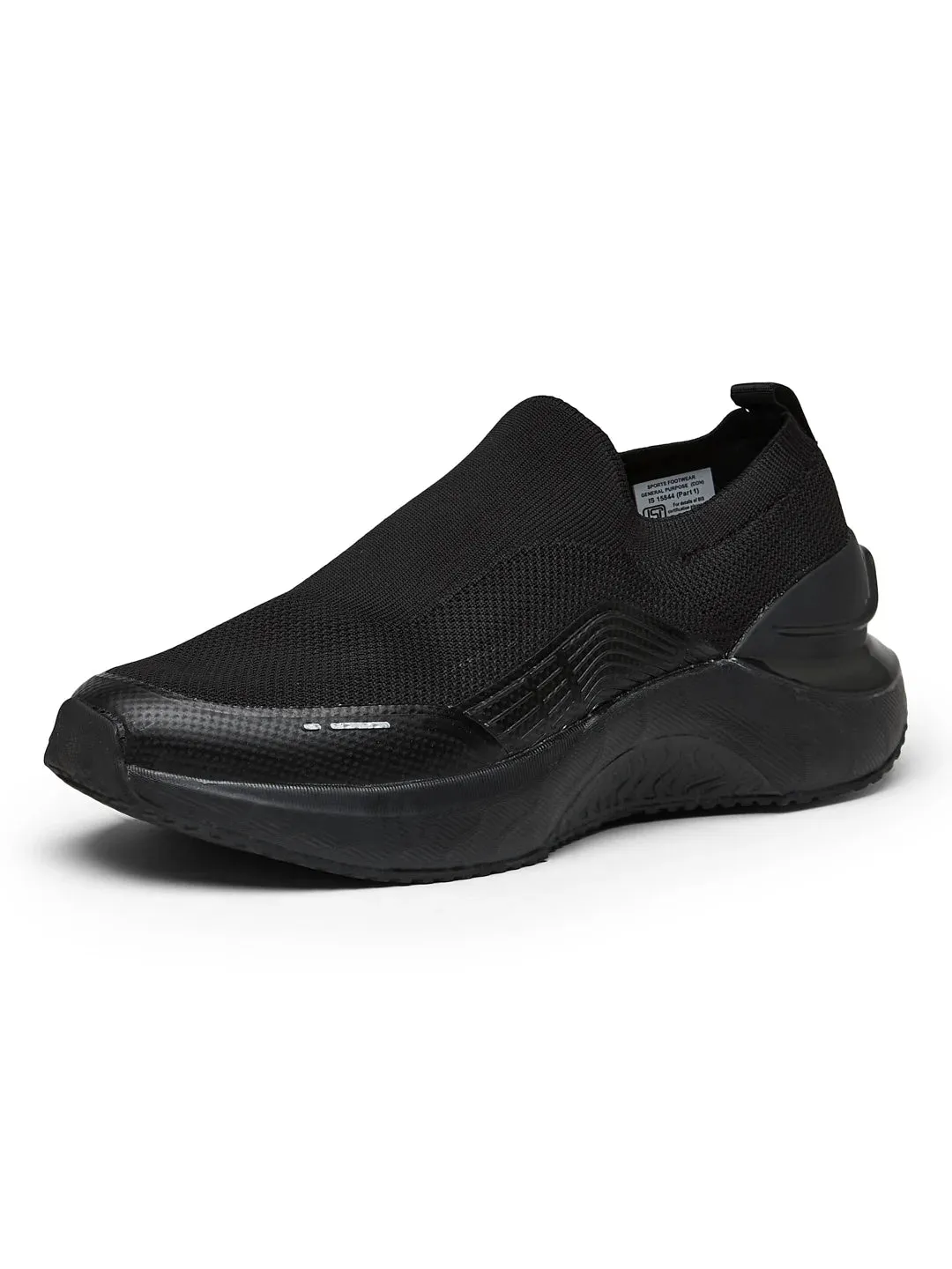 FLYNN Black Men's Walking Shoes
