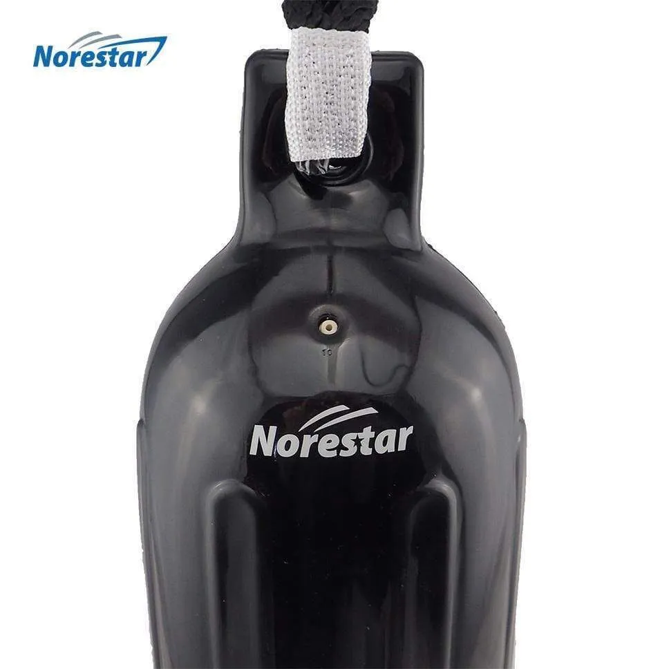 Four-Pack Double-Eye Ribbed Boat Fenders, Deflated