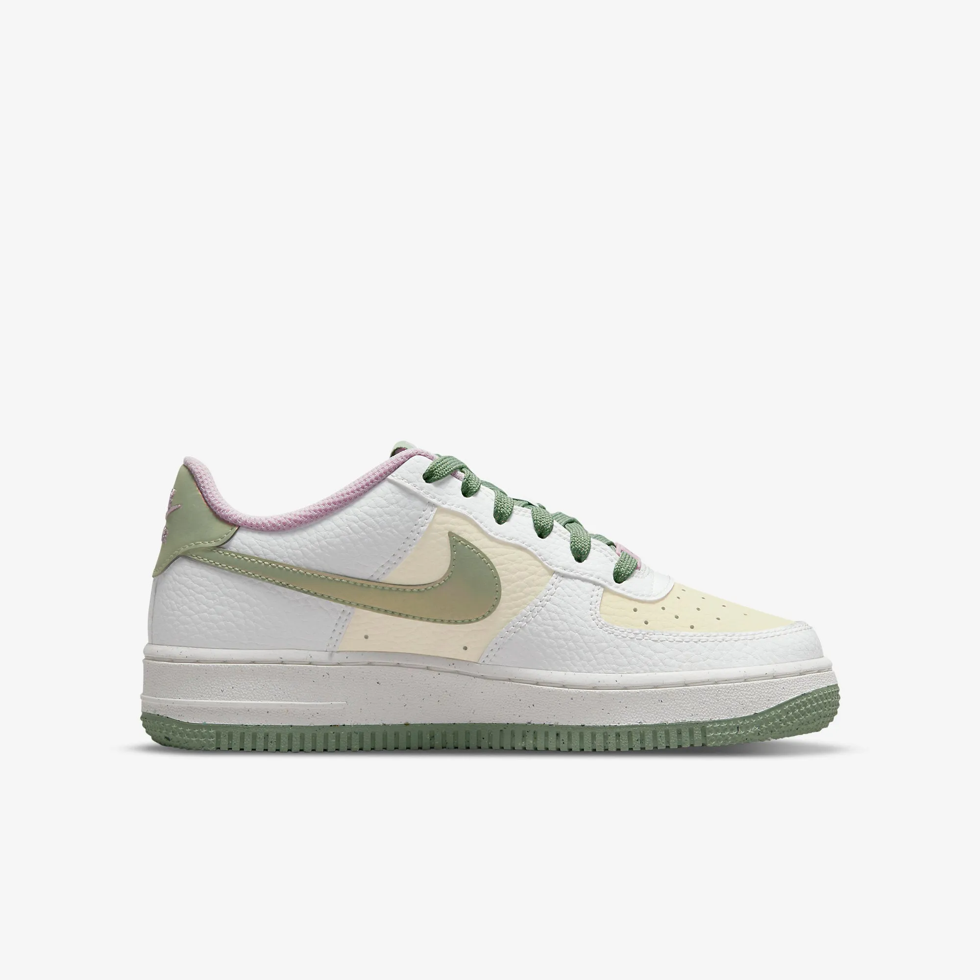 GS / Women's Nike Air Force 1 Low "Honeydew" (White/Honeydew/Coconut)(DQ0360-100)