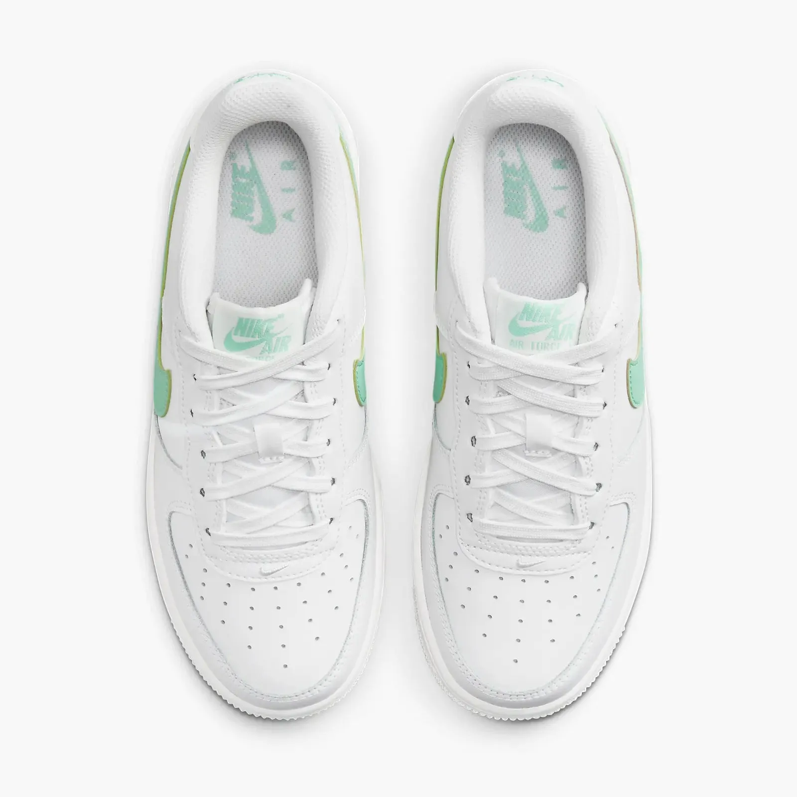 GS / Women's Nike Air Force 1 Low (Summit White/Emerald Rise)(DV7762-104)