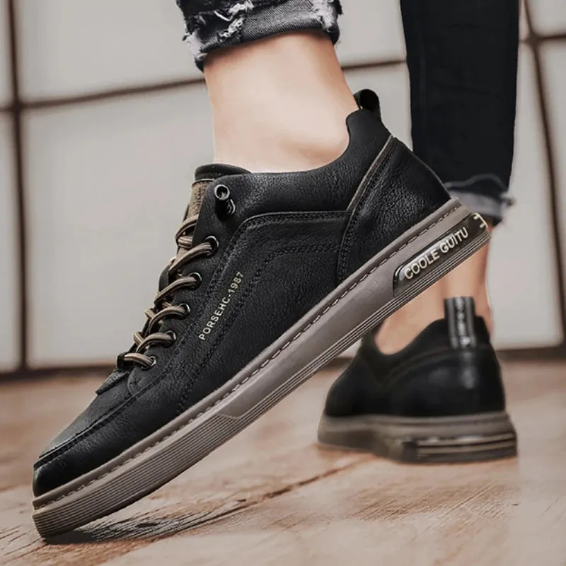 Ilooove New Shoes for Men  Comfortable Flat Men's Casual Shoes Outdoor Wild Men's Sneakers High End Fashion One Pedal Dress Shoes Male