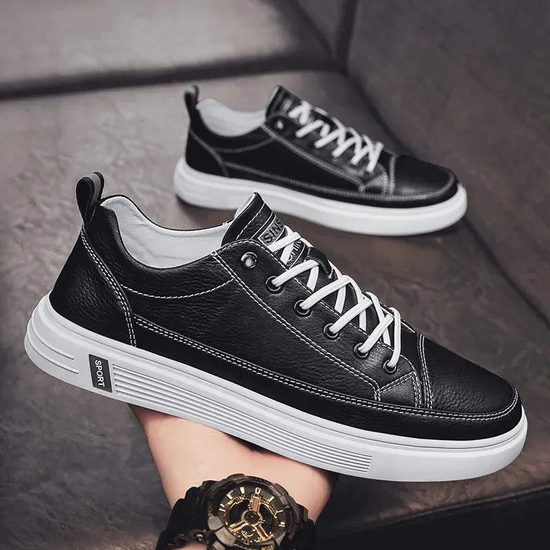 Ilooove New Shoes for Men  Comfortable Flat Men's Casual Shoes Outdoor Wild Men's Sneakers High End Fashion One Pedal Dress Shoes Male