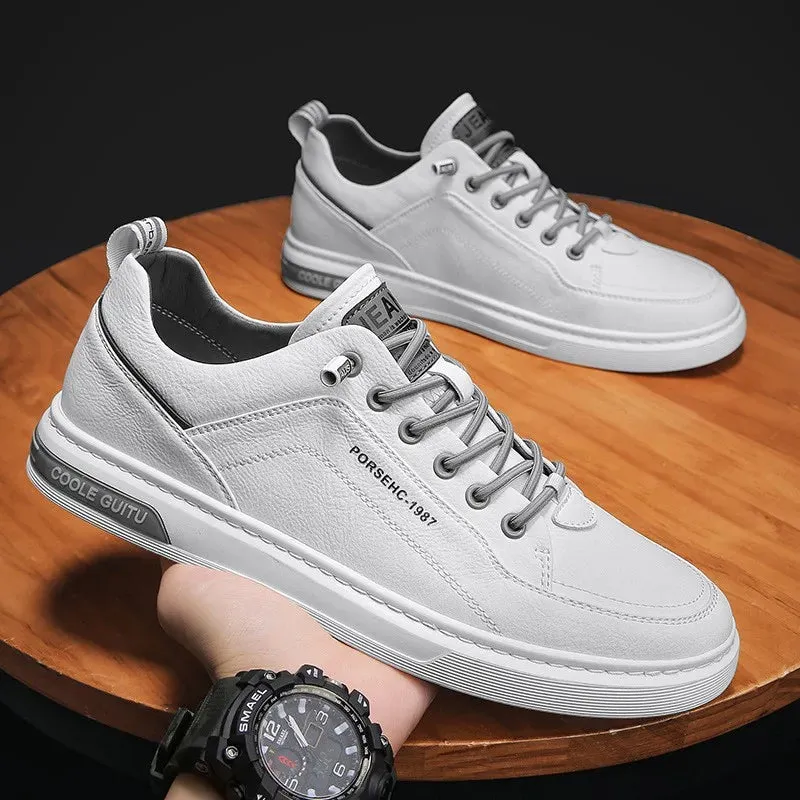 Ilooove New Shoes for Men  Comfortable Flat Men's Casual Shoes Outdoor Wild Men's Sneakers High End Fashion One Pedal Dress Shoes Male