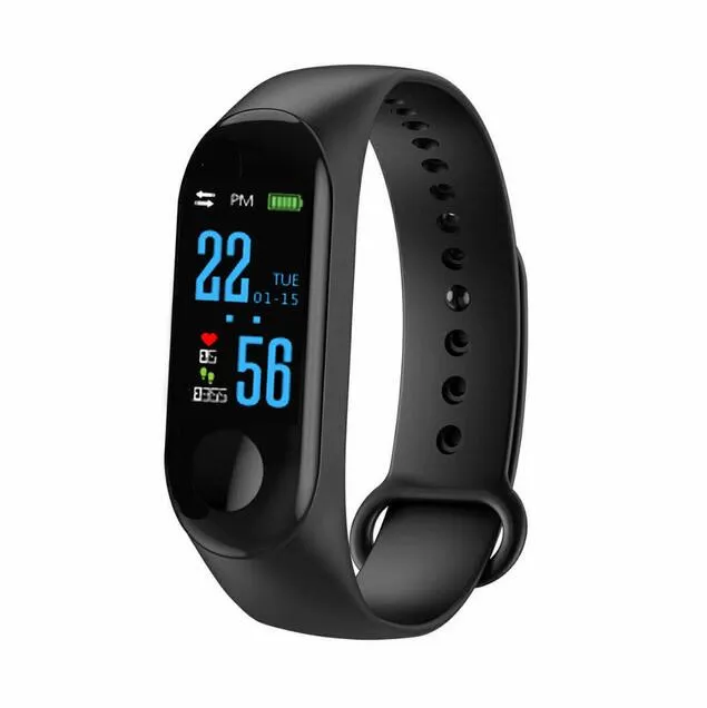 M3 Plus Smart Band Bluetooth Sports Fitness Tracker Smart Bracelet Healthy Sleep Blood Pressure Heart Rate Monitor PK Mi Band 3
