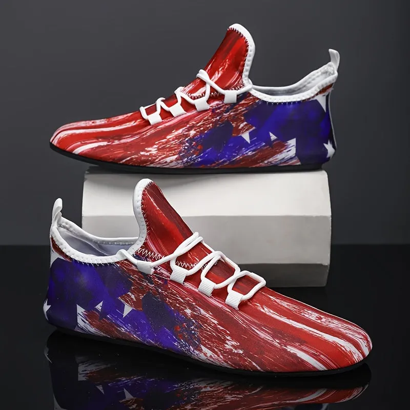 Men's UltraLightweight American Flag Walking Shoes