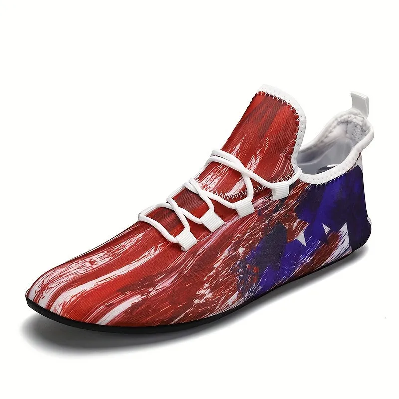 Men's UltraLightweight American Flag Walking Shoes