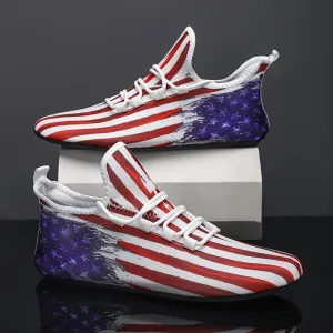Men's UltraLightweight American Flag Walking Shoes