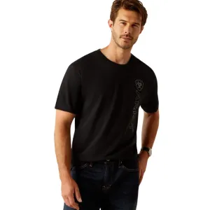 Men's Vertical Logo T-Shirt In Black