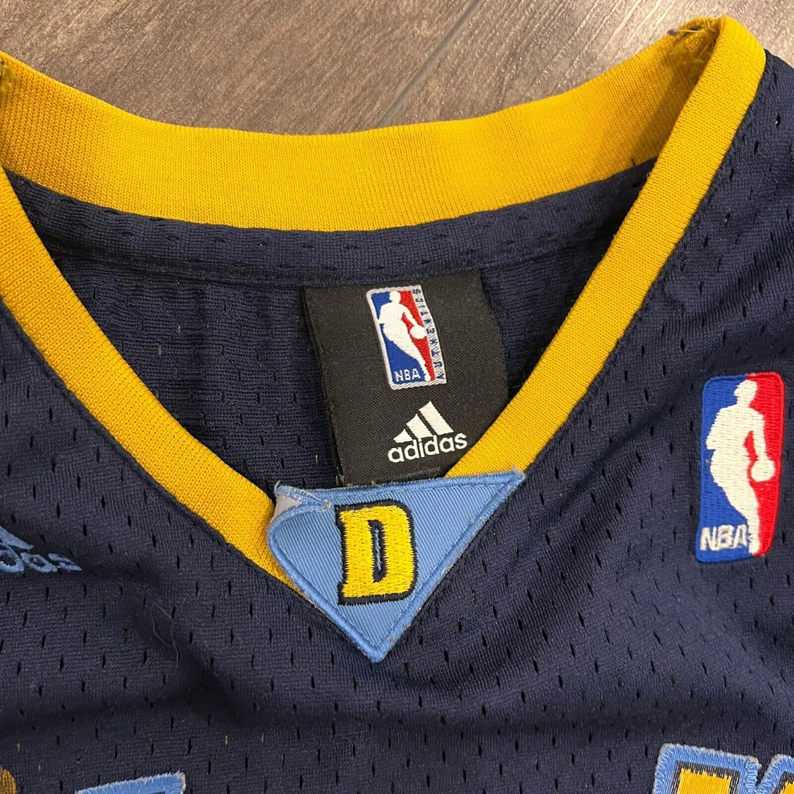 NBA Adidas Denver Nuggets Chauncey Billups Jersey Sz M 1 Iverson