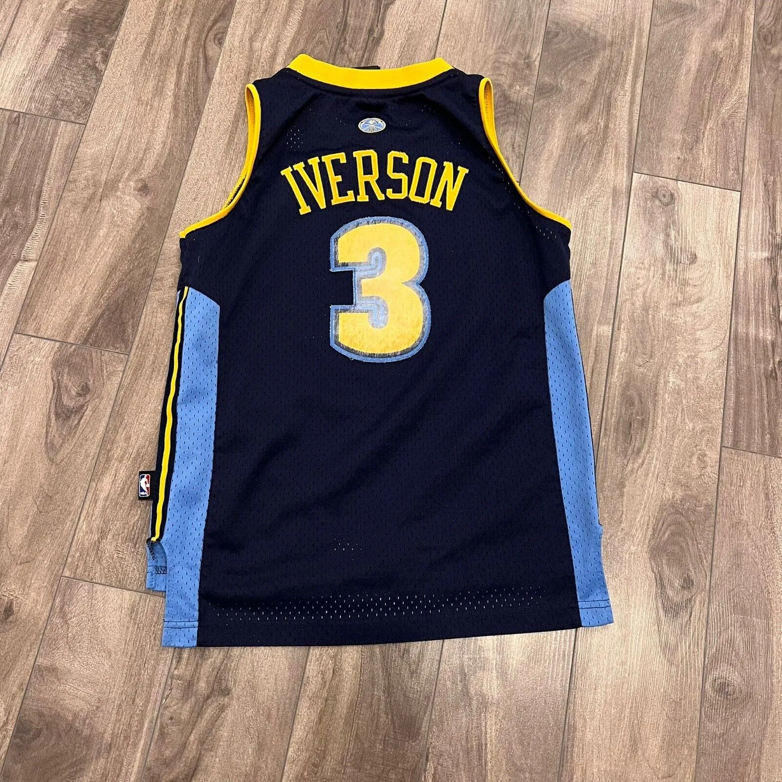NBA Adidas Denver Nuggets Chauncey Billups Jersey Sz M 1 Iverson