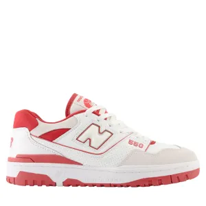 New Balance 550 White Terracotta Red