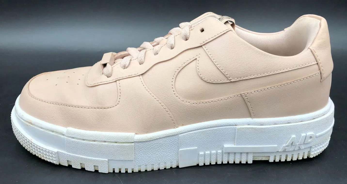 Nike Air Force 1 'Pixel Particle Beige' Women's Athletic Sneakers - Sz 10 ( COA)