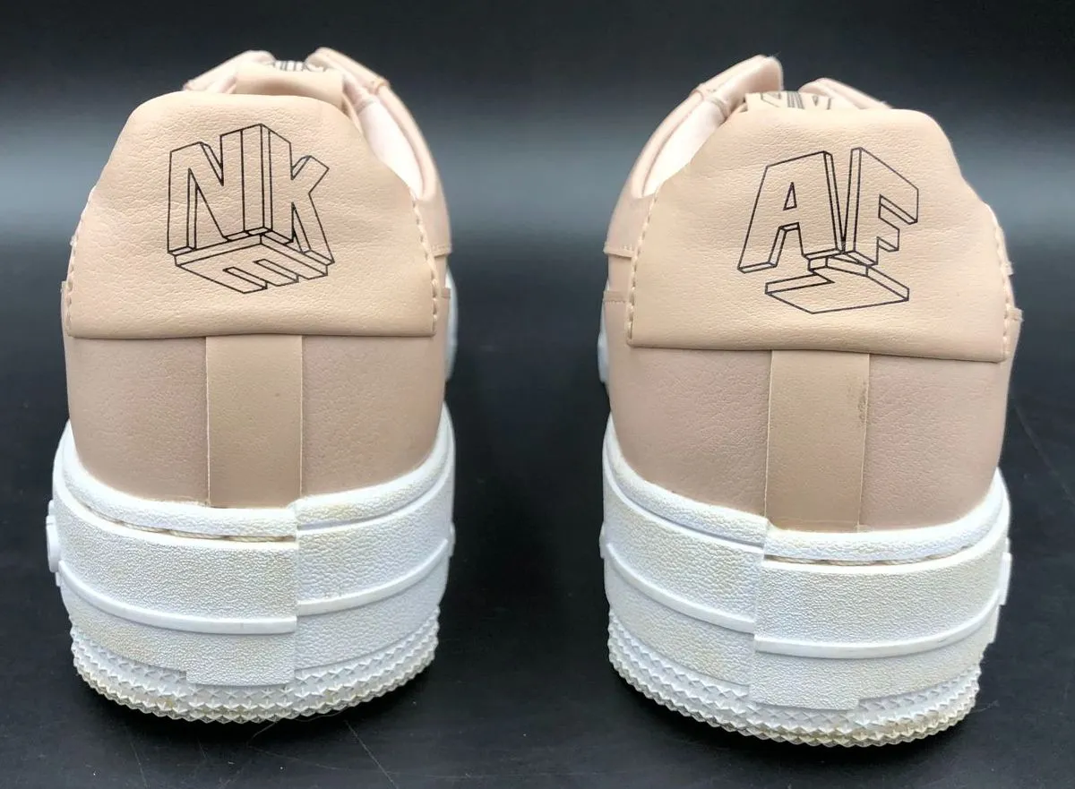 Nike Air Force 1 'Pixel Particle Beige' Women's Athletic Sneakers - Sz 10 ( COA)