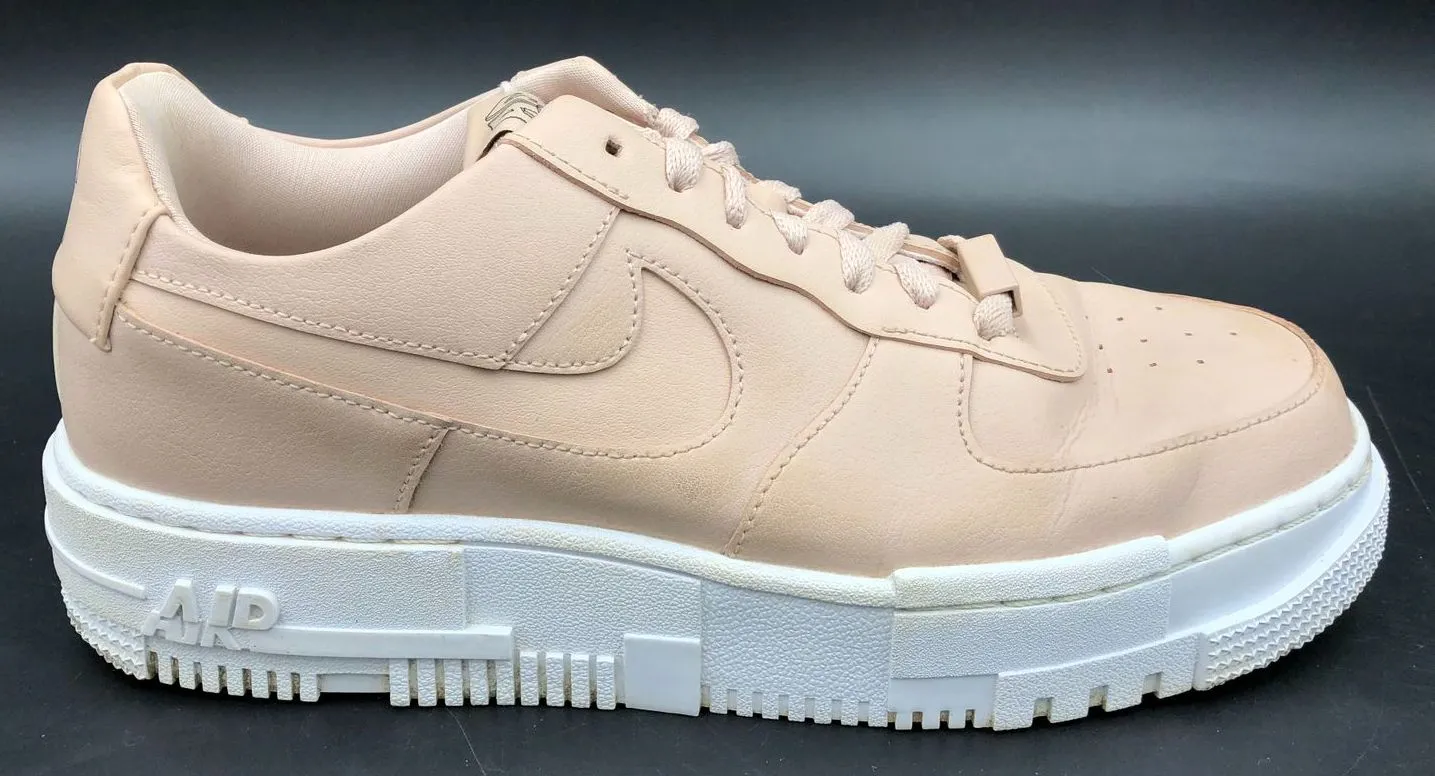 Nike Air Force 1 'Pixel Particle Beige' Women's Athletic Sneakers - Sz 10 ( COA)