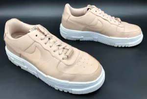 Nike Air Force 1 'Pixel Particle Beige' Women's Athletic Sneakers - Sz 10 ( COA)