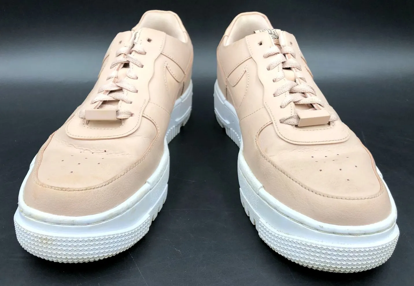 Nike Air Force 1 'Pixel Particle Beige' Women's Athletic Sneakers - Sz 10 ( COA)
